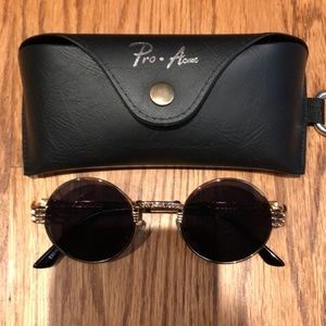 Sunglasses circle lens vintage 1930 style